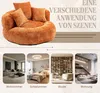 LVHOM Lazy Sofa avec 3 coussins, Pouf classique avec Voir les images du produit 4