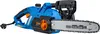A blue electric chainsaw is shown against a white background. Náhled obrázku produktu