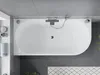 Mexen Mia Badewanne freistehend linke 160 x 75 cm, weiß, Produktbild-Vorschau 4