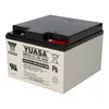 A close-up studio shot of a Yuasa lead-acid battery against a white background. Anteprima dell’immagine prodotto