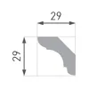 PROVISTON | Stuckleiste | Polystyrol | 29 x 29 x 2000 mm | Produktbild-Vorschau 3