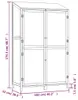 Szopa narzędziowa biała 102x52x174,5 cm lite drewno jodłowe Podgląd zdjęcia produktu 9