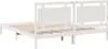 vidaXL Massivholzbett Extra Lang ohne Matratze Weiß 200x220 Produktbild-Vorschau 6