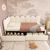 A child's bed with storage drawers, decorated with teddy bears and a soft blanket, in a room with a nature-themed wallpaper. Náhľad obrázku produktu
