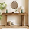 A console table with two lamps, a mirror, and decorative items. Podgląd zdjęcia produktu