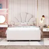 Letto per bambini 90x200 cm, imbottito con testiera a forma Anteprima dell’immagine prodotto 5