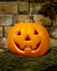 Niedlicher Halloween Kürbis mit LED Licht 12cm Produktbild-Vorschau 3