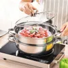 Edelstahltopf, doppelschichtiger Mehrzweck-Dampf-Hotpot, Produktbild-Vorschau 4