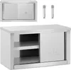 Gastro-Hängeschrank mit Schiebetüren STAHL 120 kg 90 x 40 x Produktbild-Vorschau 1