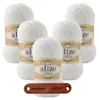 5 x ALIZE Diva 55 White mit Label Produktbild-Vorschau 1