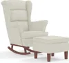A cream-colored rocking chair and ottoman set on a white background. Náhled obrázku produktu
