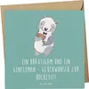 Mr. & Mrs. Panda Glückwunschkarte Bräutigam Gentleman - Produktbild-Vorschau 1