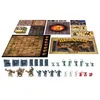 A collection of board game components, including game boards, cards, miniatures, and a quest book, laid out on a white background. Anteprima dell’immagine prodotto