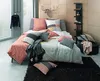 Satin-Wende-Bettwäsche - Apricot - Beige - Baumwolle - 135 Produktbild-Vorschau 3