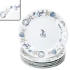 Neptun sada 6 talířů námořní talíře velké porcelánové 6 Náhled obrázku produktu 1