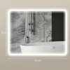 HOMCOM Badspiegel mit Beleuchtung 90x70 cm LED Spiegel mit Produktbild-Vorschau 3