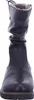 A front view of a black leather boot with a fur lining. Anteprima dell’immagine prodotto