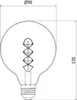 Mexen Vintis Filament-Glühbirne Spirale LED E27, G95, 8W, Produktbild-Vorschau 4