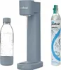 A soda maker, a bottle, and a CO2 cylinder are displayed against a white background. Podgląd zdjęcia produktu