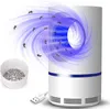 A mosquito trap with UV light attracting mosquitos, and a separate component shown. Produktbild-Vorschau