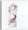DEQORI Glasbild Echtglas 30x30 cm 'Antike Büste aufgepeppt' Produktbild-Vorschau 1