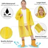 2 Stück Regenponcho Kinder, Wiederverwendbar Wasserdicht Produktbild-Vorschau 3