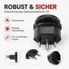 Wiltec Adapter Schuko/ CH schwarz, Steckdosenadapter Produktbild-Vorschau 4