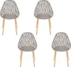 Chaise Lucena Taupe - Lot De 4 Voir les images du produit 1