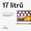 Klarstein mini lednice, tichá, 5-15 °C, minibar, 17 l, bílá Náhled obrázku produktu 2