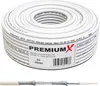 PremiumX 50m BASIC Koaxialkabel 135dB 4-fach CCS SAT Kabel Produktbild-Vorschau 1