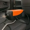 A diesel air heater is placed on the seat of a car, with a flexible exhaust pipe connected to it. Podgląd zdjęcia produktu