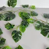 Girlande Monstera 180 cm realistische Blätter in Grüntönen Produktbild-Vorschau 5