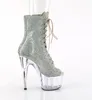 Pleaser ADORE-1021C RS Plateau Stiefeletten Silber EU 38 Produktbild-Vorschau 4