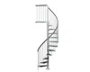 Pertura Spindeltreppe Sania Trimax Ø 125 cm Silber 11 Stück Produktbild-Vorschau 2