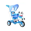vélo enfant à 3 roues Panda Blue + bruit + capote + Voir les images du produit 4