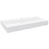 vidaXL Waschbecken 100 x 46 x 11 cm Mineralguss/Marmorguss Produktbild-Vorschau 4