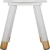 Biela detská stolička STOOL WHITE Náhľad obrázku produktu 4