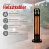 alpina Infrarotheizung Heizstrahler – Terrassenheizer 800W Produktbild-Vorschau 7