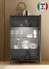Moderne Design-Vitrine für Wohnzimmer, 2 Glastüren, Modell Produktbild-Vorschau 6