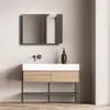 LED Spiegelschrank 70x50 cm, Alukorpus, 2 Glasböden, IP24, Produktbild-Vorschau 7