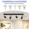 ZMH reflektor sufitowy 4 płomienie LED lampa sufitowa GU10 Podgląd zdjęcia produktu 4