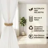 4 verstellbare Boho-Vorhangbänder, Naturfarbe, für Zuhause, Produktbild-Vorschau 6