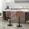WOLTU Barhocker Barstuhl mit Rückenlehne drehbar Kunstleder Produktbild-Vorschau 2