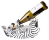 Clayre & Eef Wijnrek Zebra, 32x12x18 cm, zwart, kunststof Productafbeelding-voorbeeld 3