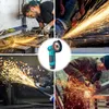 akumulatorowa szlifierka kątowa 72 mm z akumulatorami 2x Podgląd zdjęcia produktu 11