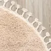 Volero - Tapis rond à poils longs - Lofty Fringe Beige - Ø Voir les images du produit 5