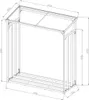 Metall Kaminholzregal Außen 143 x 70 x 145 cm, Pro - 40 mm Produktbild-Vorschau 7
