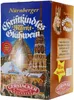 A box of Nürnberger Christkindles Markt-Glühwein with a depiction of a Christmas market and a tower. Produktbild-Vorschau