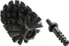 A black toilet brush head and a black handle attachment are shown against a white background. Anteprima dell’immagine prodotto