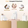 SONNI 3 in 1 Schminktisch mit Stuhl, Kosmetikspiegel, mit 4 Produktbild-Vorschau 6